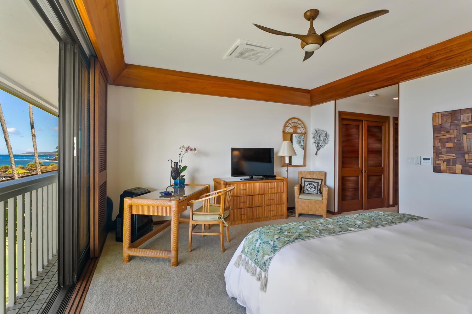 Oceanfront Breezy Corner Unit W Air Conditioning- Alekona Kauai Koloa ภายนอก รูปภาพ